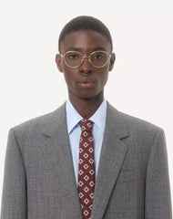 Valentino Single-Breasted Jacket In Mouliné Wool