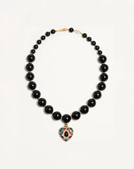 Coeur Royal Necklace In Metal, Resin, Enamel And Swarovski® Crystals