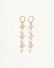 Vlogo Signature Earrings In Metal, Glass Beads And Swarovski® Crystals