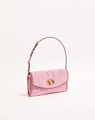 Valentino Garavani Devain Small Shoulder Bag In Cloqué Jacquard Fabric.