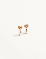 Ovalette Earrings In Metal, Pearls And Swarovski® Crystals