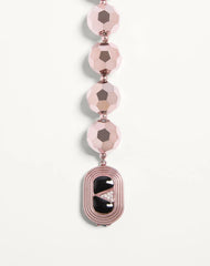 Ovalette Necklace In Resin, Enamel, Metal And Swarovski® Crystals