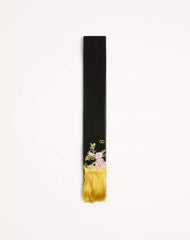 Valentino Velvet Scarf With Embroidery