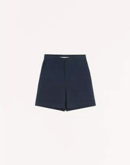 Valentino Cotton Gabardine Bermuda Shorts With Turn-Up And VLogo Embroidery