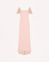 Embroidered Couture Cady Long Dress