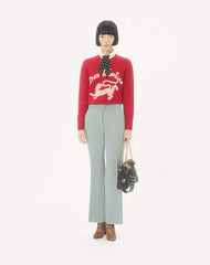 Embroidered Wool Jumper