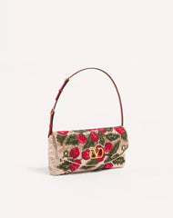 Valentino Garavani Devain Embroidered Small Shoulder Bag