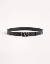 VLogo Signature Belt In Shiny Calfskin 30 Mm