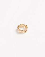 Ovalette Metal And Swarovski® Crystal Ring