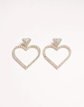 Coeur Royal Earrings In Metal And Swarovski® Crystals