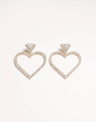 Coeur Royal Earrings In Metal And Swarovski® Crystals