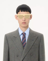 Valentino Double-Breasted Jacket In Mouliné Wool