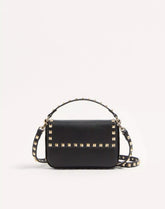 Rockstud Grainy Calfskin Pouch