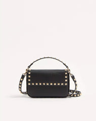 Rockstud Grainy Calfskin Pouch