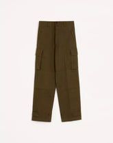 Valentino Cargo Trousers In Cotton Gabardine