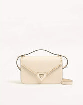 Valentino Garavani Rockstud Small Shoulder Bag In Grainy Calfskin