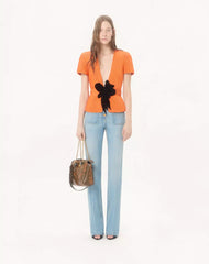 Embroidered Tulle Illusion Jacket