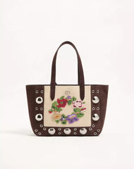 Valentino Garavani Nellcôte Embroidered Medium Shopping Bag