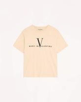 Valentino Cotton T-Shirt With Made In Valentino Print