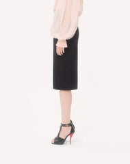Suede Midi Skirt