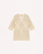 Short Dress In Floral Stamp Blanket