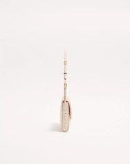 Valentino Garavani Devain Small Shoulder Bag With Pearls And Rhinestones