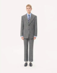 Valentino Single-Breasted Mouliné Wool Jacket