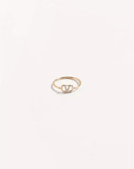VLOGO SIGNATURE METAL AND SWAROVSKI® CRYSTAL RING