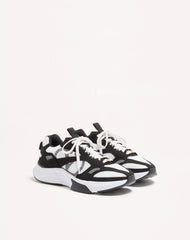 Demivee Trainer In Mesh Fabric With Suede Inserts