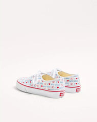 Valentino Garavani And Vans Low-Top Trainer In Valentino Vans Love Print Fabric