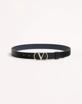 VLogo Signature Reversible Shiny Calfskin Belt - 30Mm / 1.2 In.
