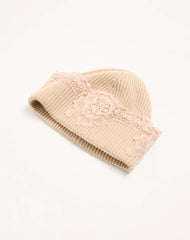 VLogo Signature Cashmere And Lace Beanie