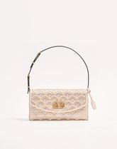 Valentino Garavani Devain Small Shoulder Bag With Pearls And Rhinestones