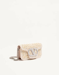 Valentino Garavani Locò Small Shoulder Bag With Pearls, Rhinestones And Jewel Logo