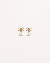 Vlogo Signature Earrings In Metal And Swarovski® Crystals