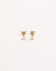 Vlogo Signature Earrings In Metal And Swarovski® Crystals
