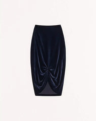 Velvet Midi Skirt