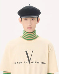 Valentino Cotton T-Shirt With Made In Valentino Print