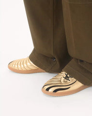Kicky Laminated Nappa Trainer