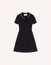 Embroidered Knit Dress