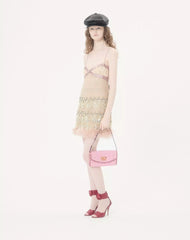 Valentino Garavani Devain Small Shoulder Bag In Cloqué Jacquard Fabric.