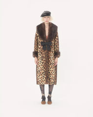 Fauve Eclat Spotted Wool Cloth Coat