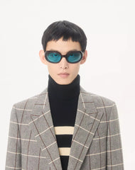 Valentino Double-Breasted Wool Jacket With Check Pattern