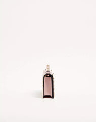 Rockstud Wallet With Chain In Grainy Calfskin