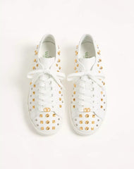Royco Trainer In Nappa Calfskin With Stud Detail