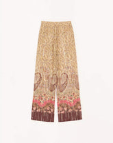 Pekin Trousers With Voyage Imaginaire Paisley Print