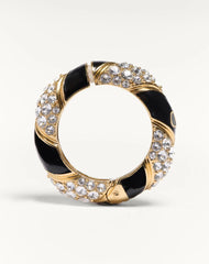 Valentino Pas Plus Earrings In Metal, Enamel, Pearl And Swarovski® Crystals