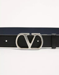 VLogo Signature Reversible Shiny Calfskin Belt - 30Mm / 1.2 In.