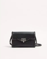 Small Rockstud Grainy Calfskin Crossbody Bag