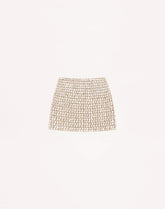 Mini Skirt In Embroidered Organza
